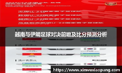 越南与伊朗足球对决前瞻及比分预测分析